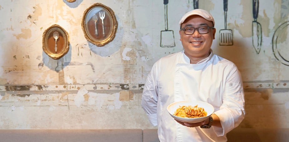 老食譜新靈感：台灣食材演繹傳統義式魚子麵—請請餐廳主廚李敦立